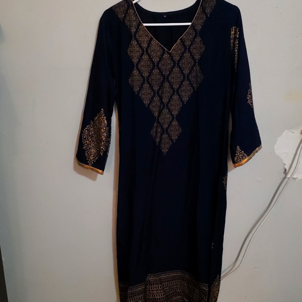 #09. Elegant Navy Blue Dress